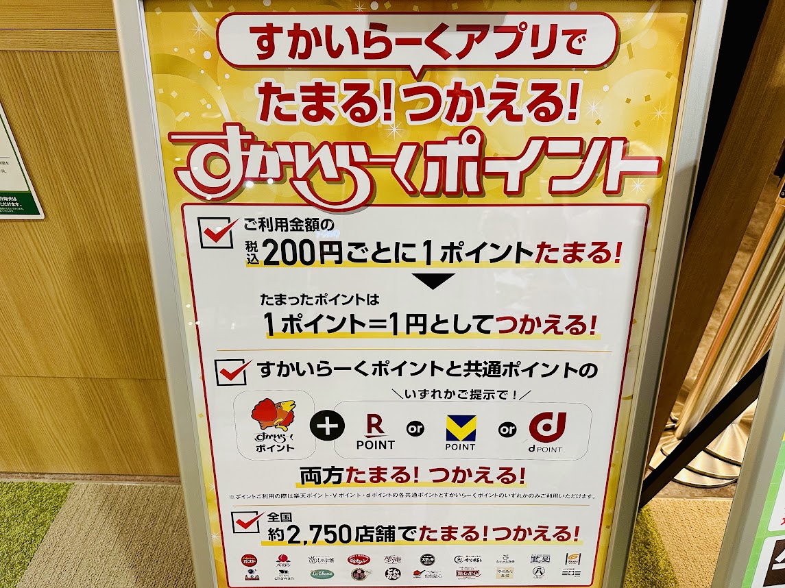 すかいらーくアプリ特典