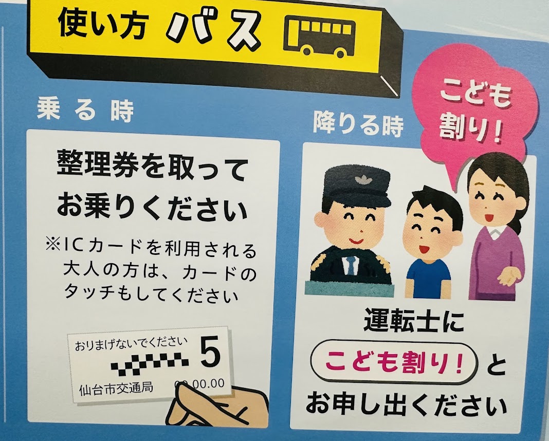 市バス・地下鉄こども割り！