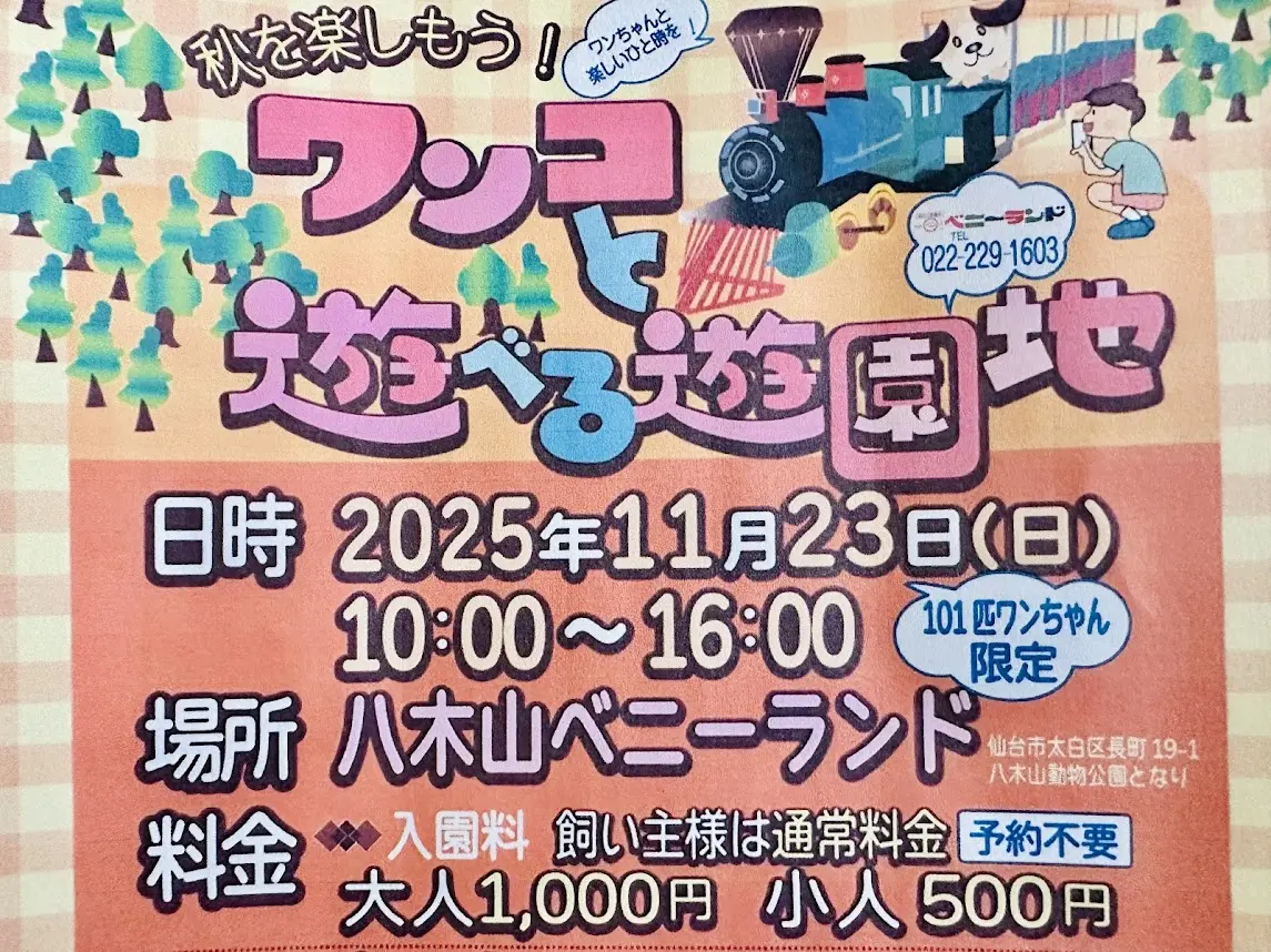 ワンコと遊べる遊園地