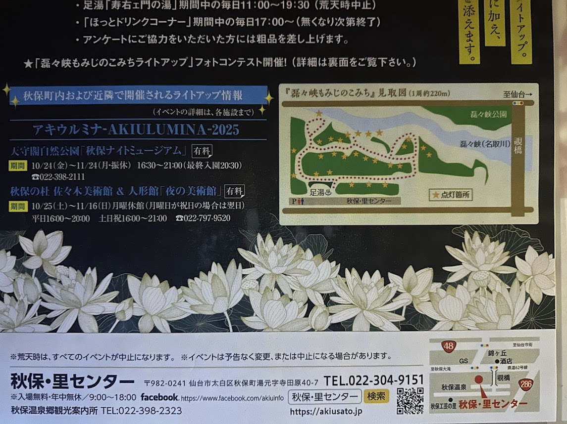 もみじのこみちライトアップ