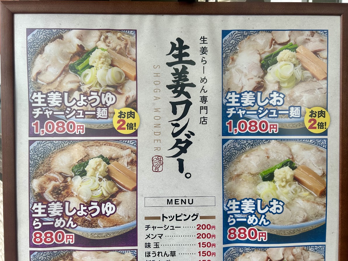 生姜ワンダー。