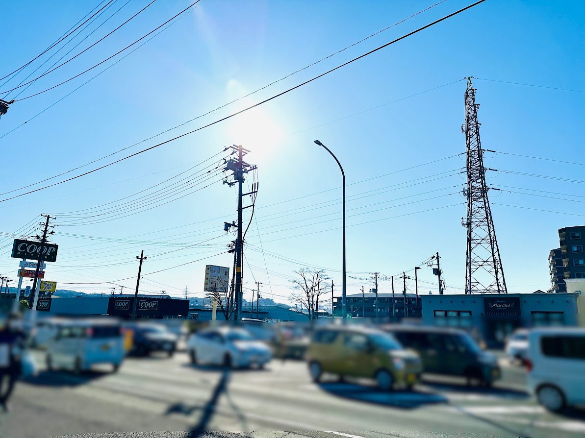 富沢南橋からみた風景