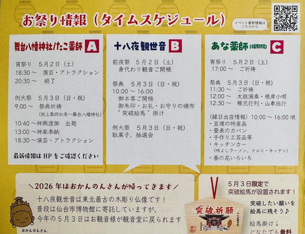 スタンプラリーながまち三縁日
